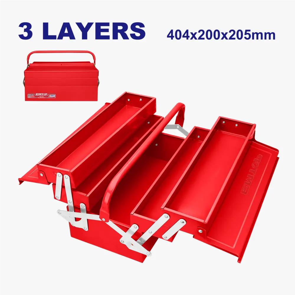 Caisse à outils métal 404X200X205 EMTOP ETBXS0301