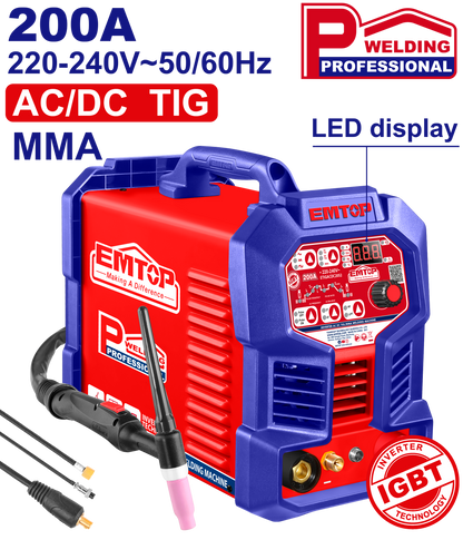 Poste à souder tig/mma acdc EMTOP ETIGACDC2052