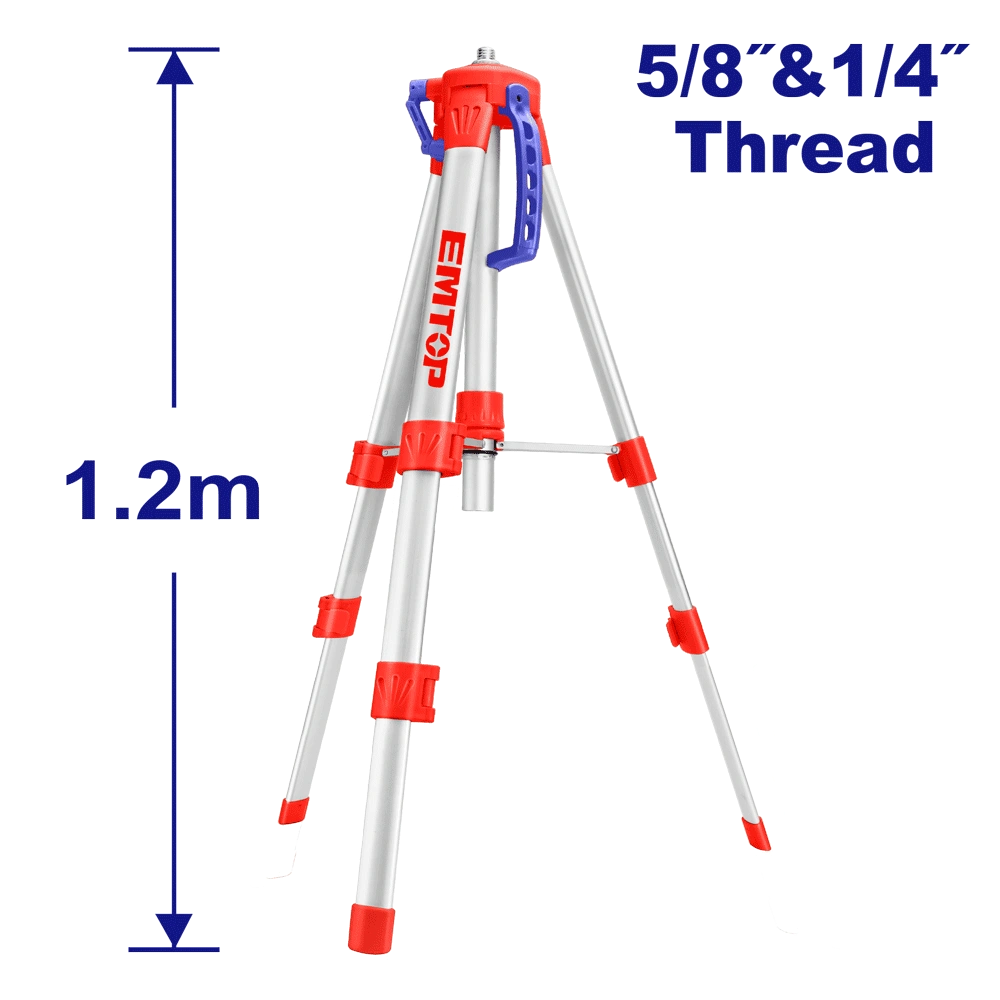 Trépied pour niveaux laser 1.2M EMTOP ETPD12001