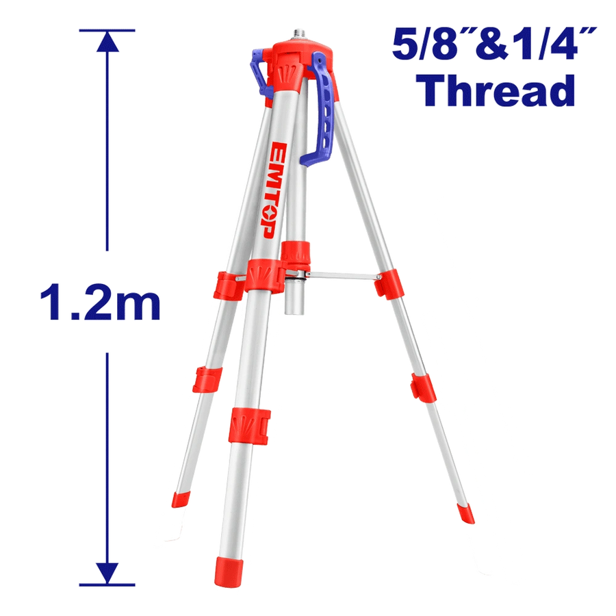 Trépied pour niveaux laser 1.2M EMTOP ETPD12001