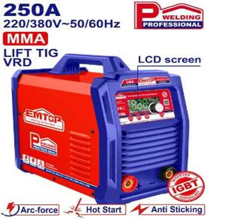 Poste soudure mma 250A EMTOP EWDEM2561
