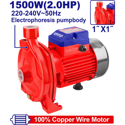 Électropompe 2CV 1″H45M 140L/MN EMTOP EWPPC15001