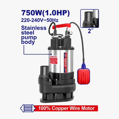 Pompe sub 2″1CV H13M 300L/MIN EMTOP EWPPQD07501