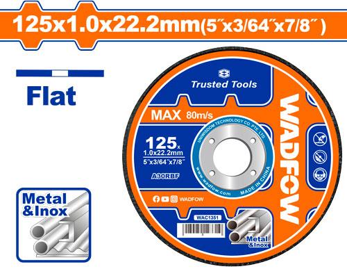 WAC1351 WADFOW disque inox métal 125m