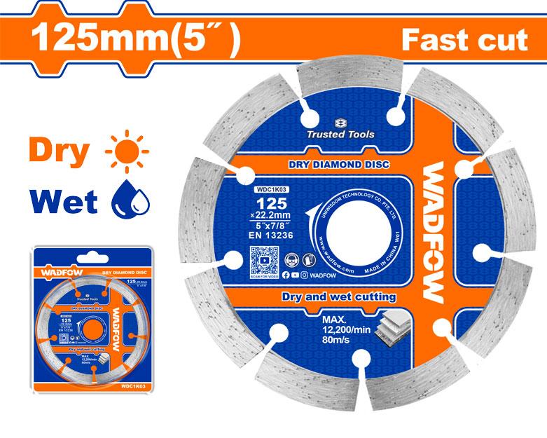 WADFOW disque diamant sec 125mm WDC1K03