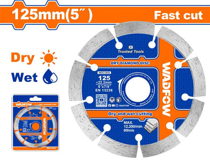 WADFOW disque diamant sec 125mm WDC1K03