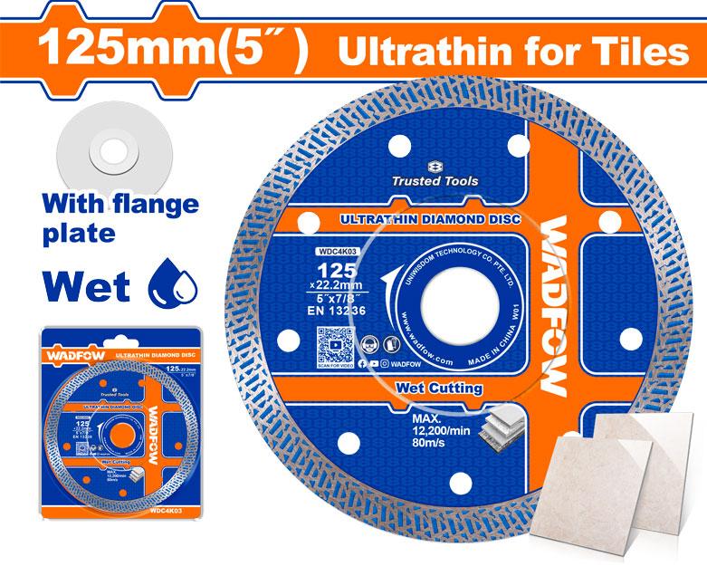 WADFOW disque diamant ultra mince 125mm WDC4K03