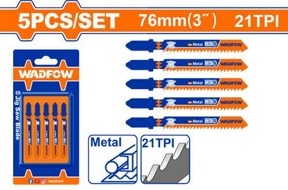 WADFOW jeu 5 lame scie sauteuse métal WJB118A