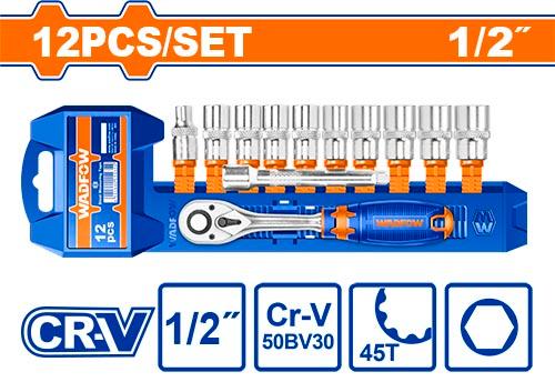 WADFOW jeu 12 cle a cliquet 1/2″ WST2212