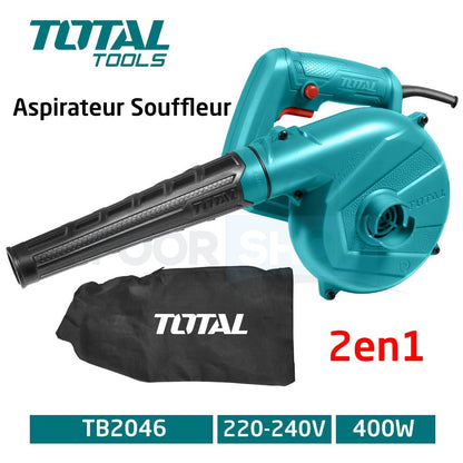 Aspirateur souffleur 400W 2 en 1 TOTAL TB2046