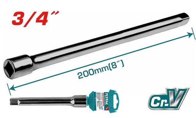 Barre d extension 200 mm 3/4 pouce TOTAL accès pro TOTAL THEB34081