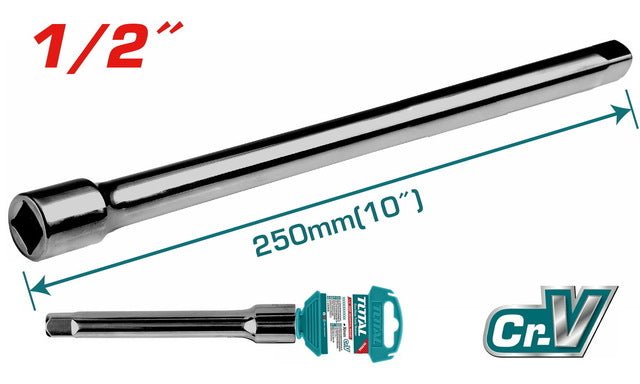 Barre extension robuste 1/2 10 pouces Cr-V chromé TOTAL THEB12101