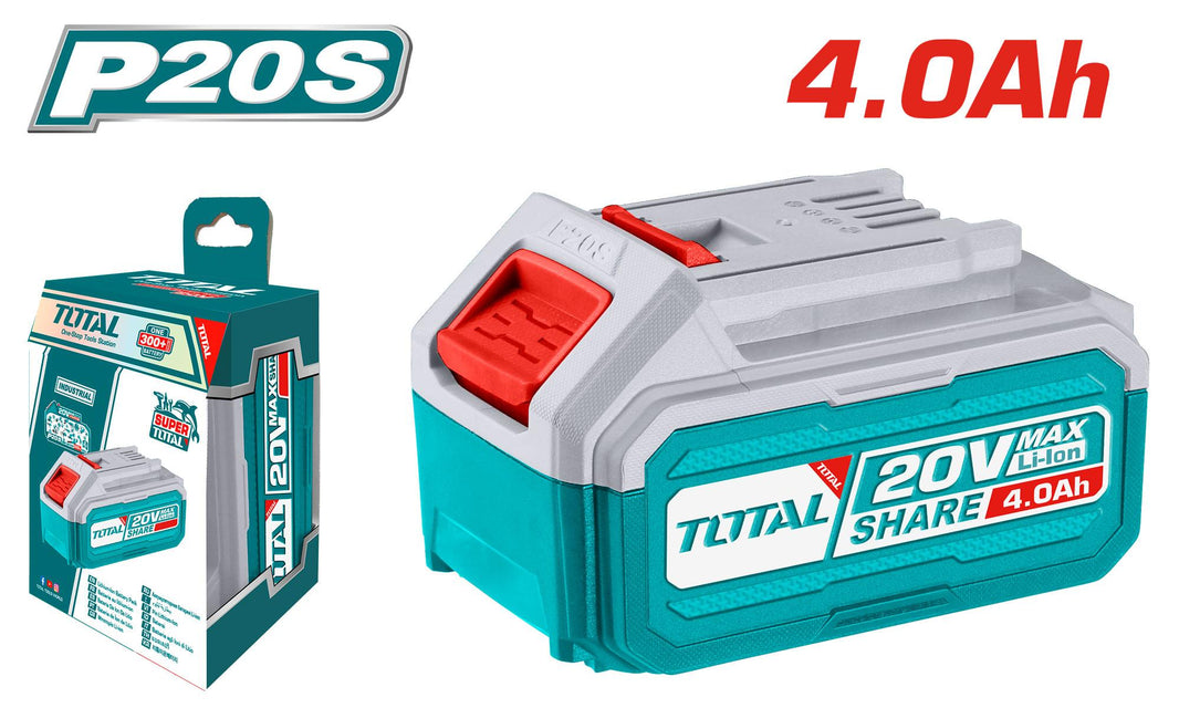 Batterie 20V 4.0Ah TOTAL outils pro TFBLI20021