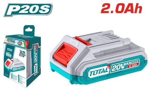 Batterie 20V liion 2,0Ah LED outils TOTAL TFBLI20011