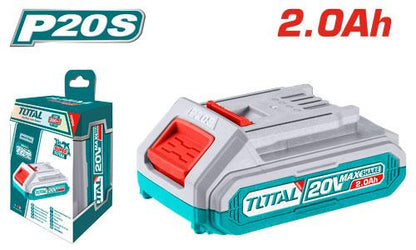 Batterie 20V liion 2,0Ah LED outils TOTAL TFBLI20011