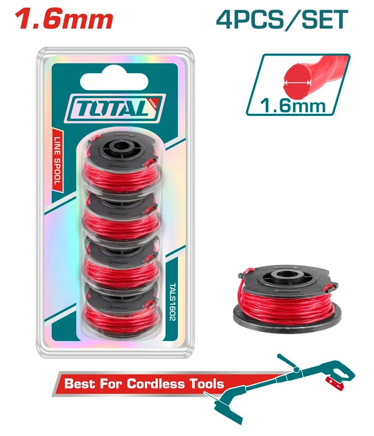 Bobine de fil 1,6 mm pack 4 pièces compatible TOTAL sans fil TOTAL TALS1602