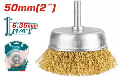 Brosse coupe totale avec tige hexagonale 50 mm performance et fiable TOTAL TAC33021