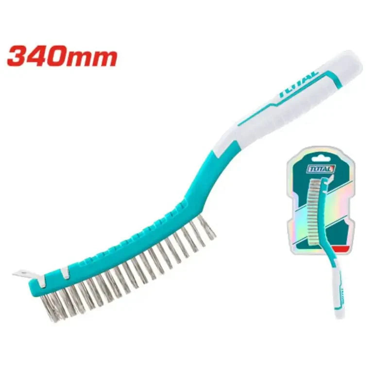 Brosse mtq 340 mm puissante pour nettoyage grilles TOTAL TAC38051