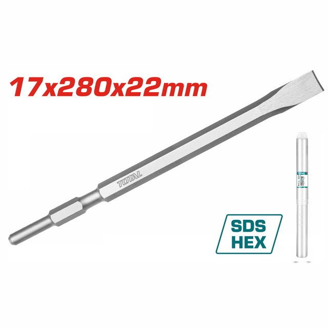 Burin TOTAL SDS hex 17x280x22mm pour TH213006 décor TAC153172