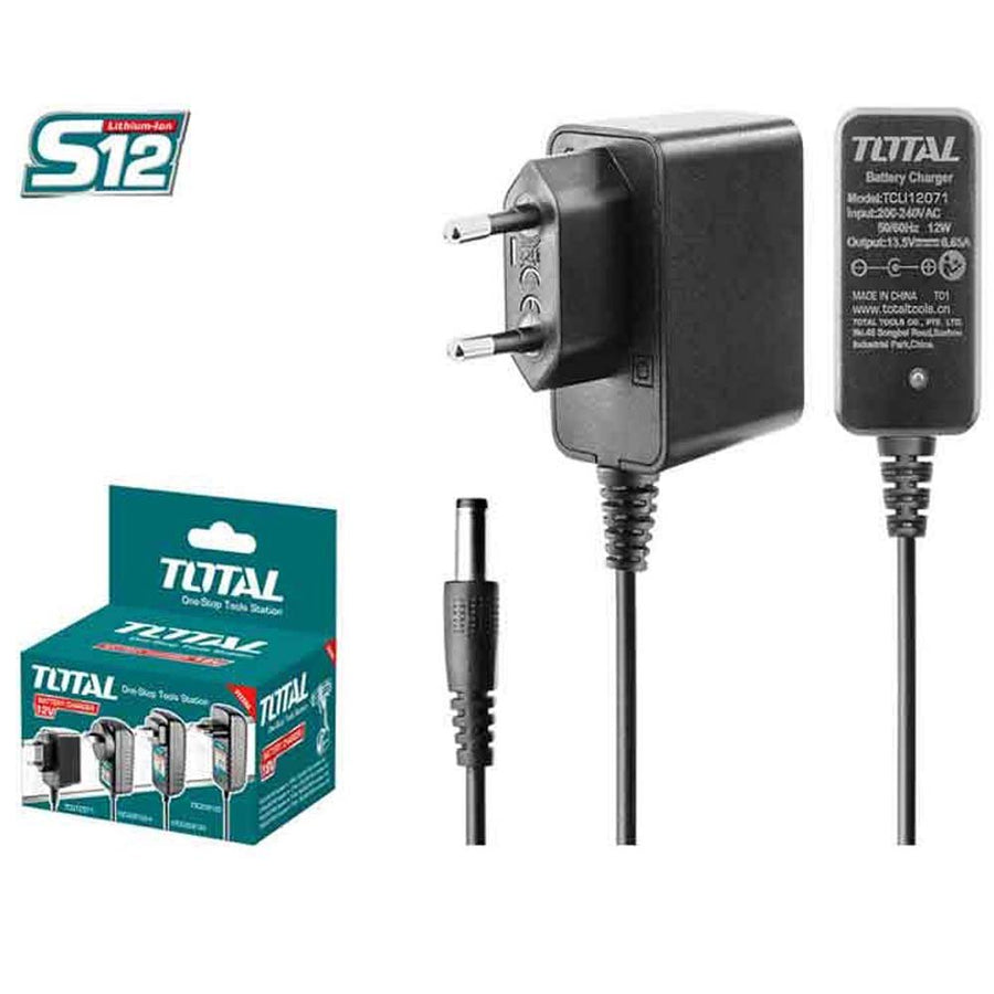 Chargeur batterie 12V TOTAL TCLI12071 pour batteries S12 lithium ion