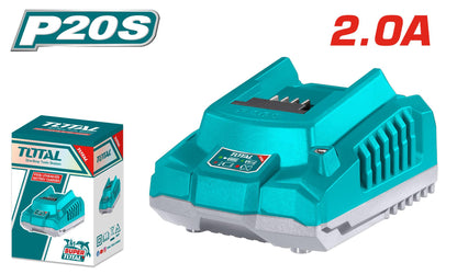 Chargeur batterie 20V 2A – TOTAL rapide – TFCLI2001