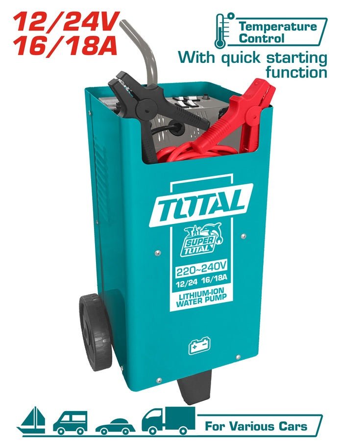 Chargeur démarreur 12V 24V- TOTAL Démarrage-TBC2201