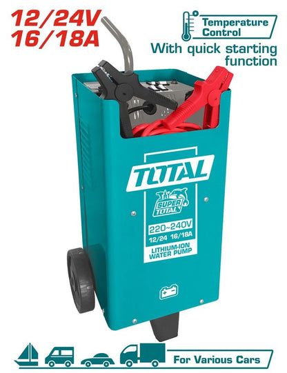 Chargeur démarreur 12V 24V- TOTAL Démarrage-TBC2201