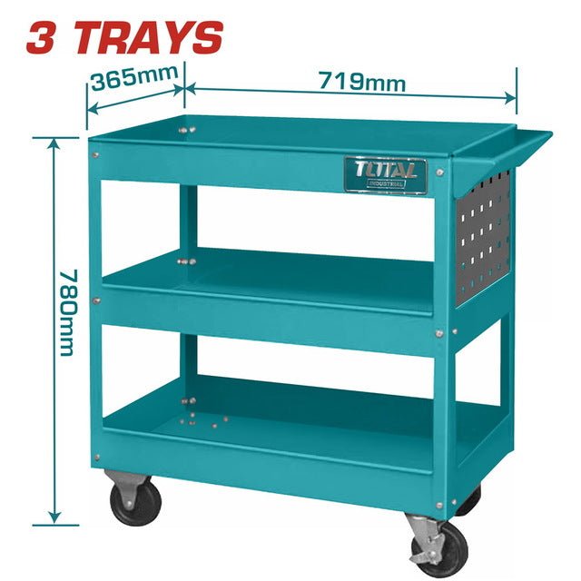 Chariot atelier 100 kg 4 roues TOTAL THPTC301