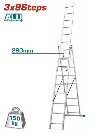 Chelle extensible 5,92 m 150 kg TOTAL THLAD03391