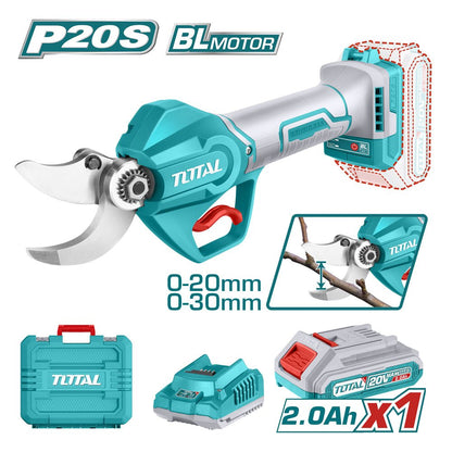 Cisaille droite sans charbon 20V brushless 2Ah TOTAL P20S tssli203083