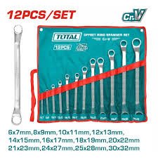 Clés polygones 12 pièces vanadium TOTAL tunisie THT1024121