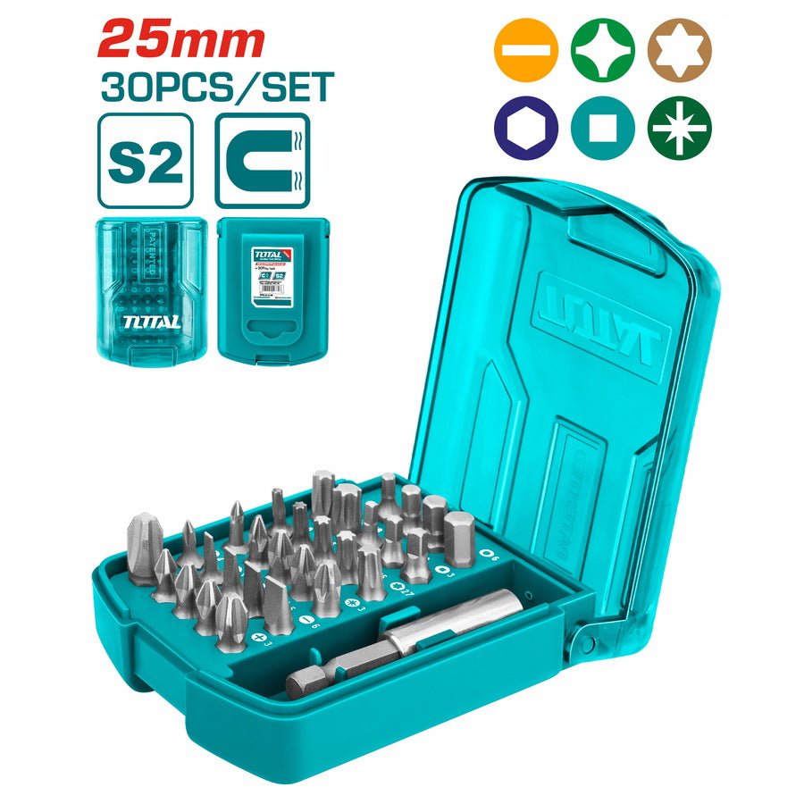 Coffret embouts 25mm 30 pièces porterapide TACSD18306