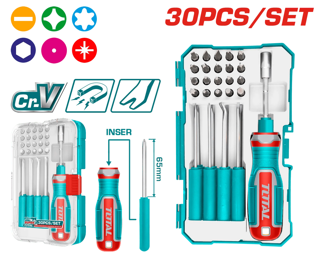 Coffret tournevis JX30– TOTAL Ergonomie–TACSD30306