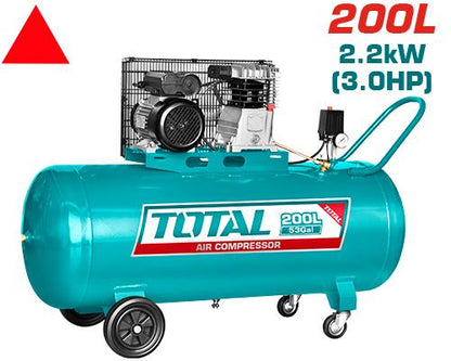 Compresseur air 200L 3CV TOTAL tunisie projets TC1302002E