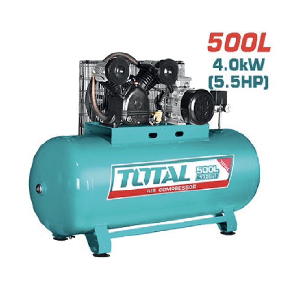 Compresseur air 500 l 380 v 4 kw 5,5 cv TOTAL pour atelier pro TC1555002E
