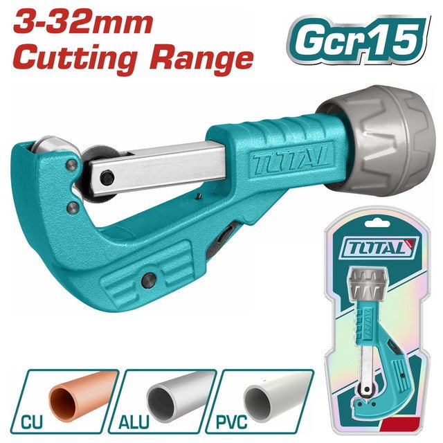 Coupe tube 3 à 32 mm TOTAL THT53321 lame GCR15 aluminium