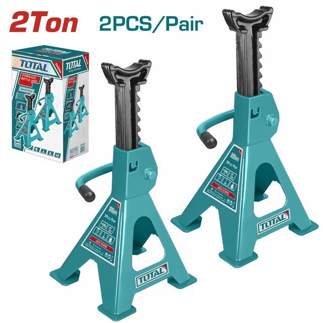 Cric 2T 2Pcs pour levage auto - TOTAL THJS0201