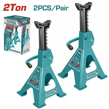 Cric 2T 2Pcs pour levage auto - TOTAL THJS0201