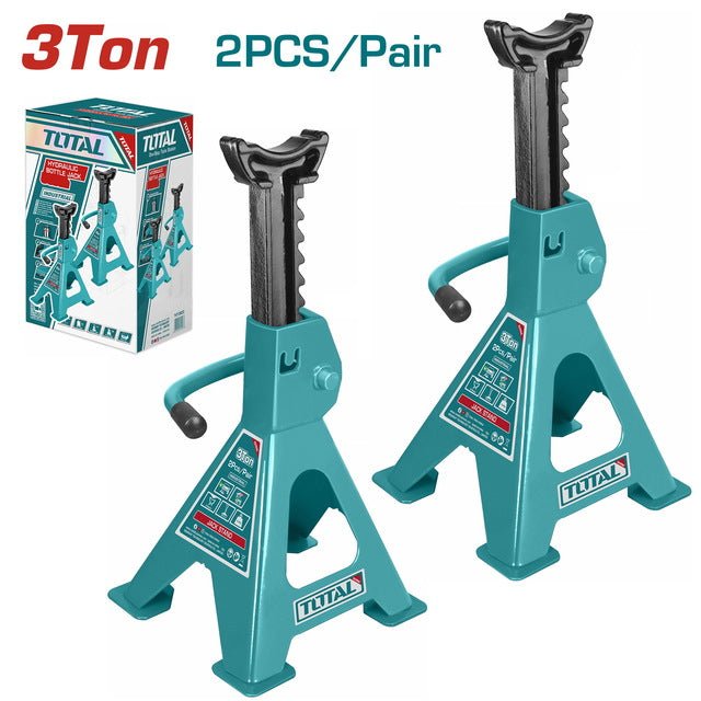 Cric TOTAL 3T 2PCS pour levage sûr en atelier THJS0301