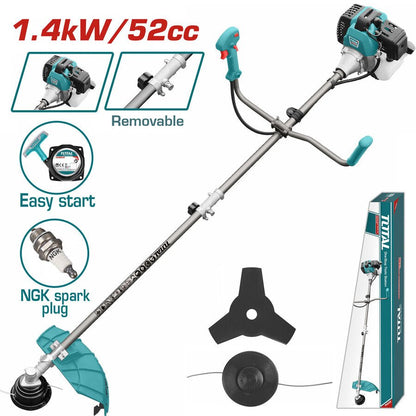 Débroussailleuse thermique 1,4 kw 52 cm3 TP5524421 TOTAL tools