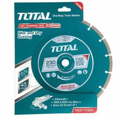 Disque diamant 230 mm pour découpe précise TAC2112303