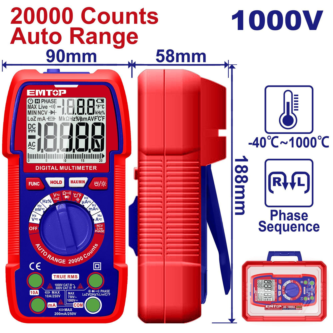 Multimètre Emtop - EDMR5410003 - 20000P