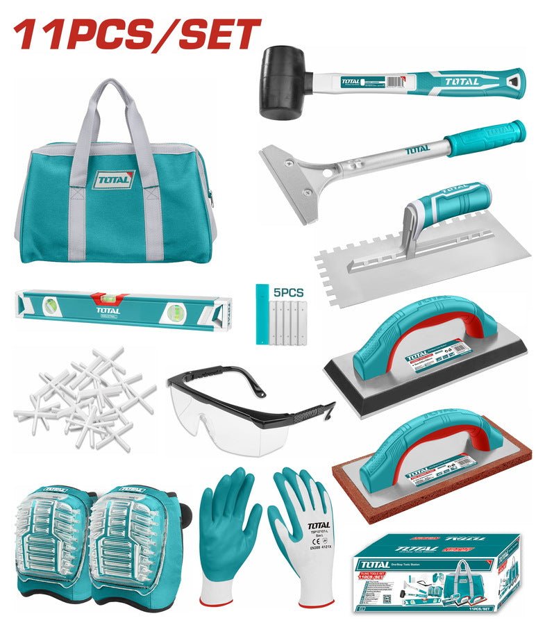Ensemble 11 pièces outils carreleur professionnel THKTTS1106