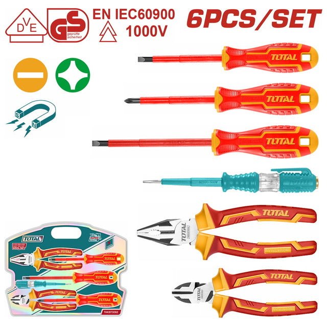 Ensemble isolés 6Pcs 1000V TOTAL sécurité THKIST3062