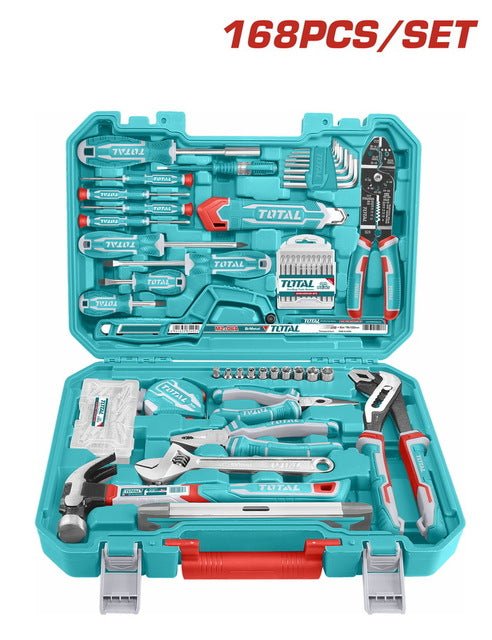 Ensemble outils TOTAL 168 pièces THKTHP21686 bricolage