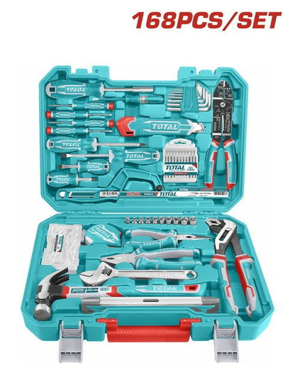 Ensemble outils TOTAL 168 pièces THKTHP21686 bricolage