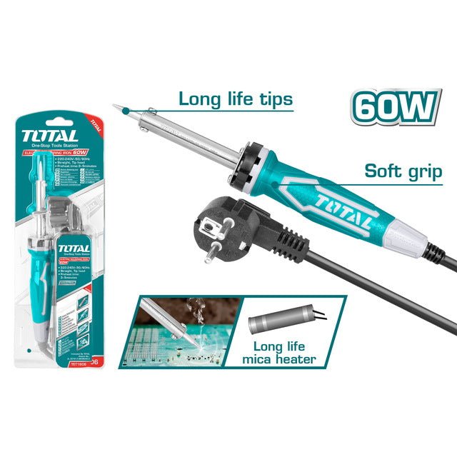 Fer à souder 60W pro- TOTAL précision - TET1606