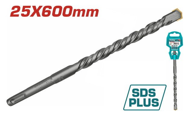 Foret SDS plus 25x600 mm pour béton robuste et fiable TOTAL TAC312501