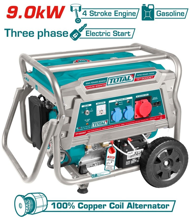 Groupe électrogène 9KW 380v essence gaz TP190006T
