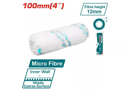 Manchon microfibre 100 mm THT85431 pour rouleau peinture murs plafonds
